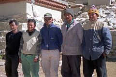 39 Our Nepalese Crew At Rongbuk Monastery Rajin, Purna, Kumar, Phurba, Ram